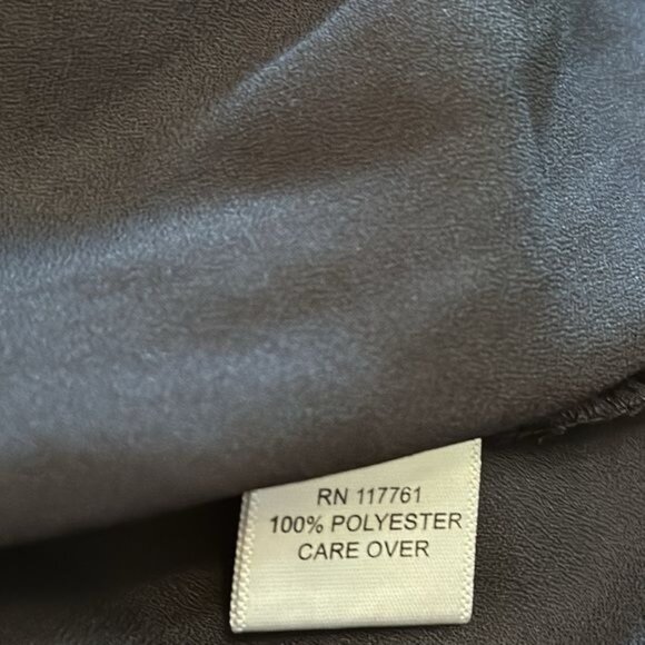 Sleeveless Black Lace-Up Blouse With Gold Zipper Pockets Mileage Brand 3X Polyes - Picture 4 of 7